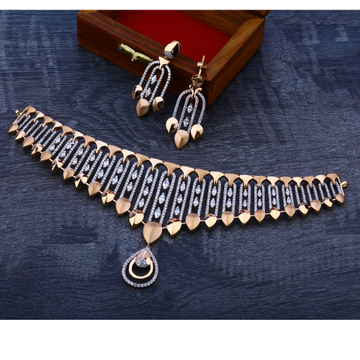 18kt  rose gold hallmark classic necklace set  RN6...