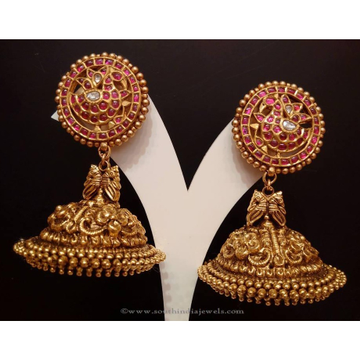 916 Gold Antique Jummar Earrings MK-E01 by 
