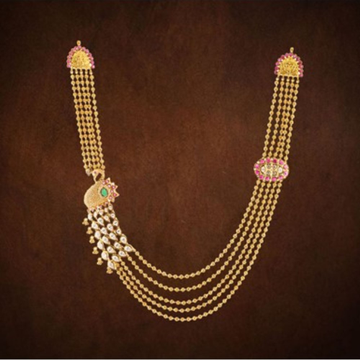 22k Gold Modern Traditional Necklace