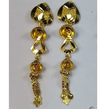 91.6 Gold Fancy Long Earrings Akm-er-060 by 