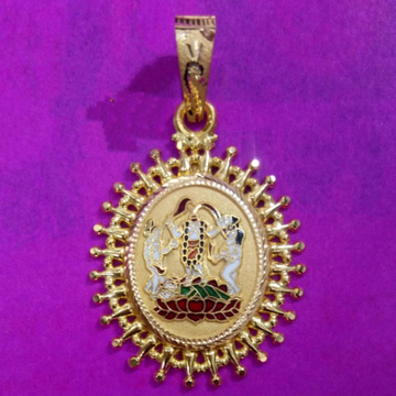 Gold jogni Maa pendants for mens by Saurabh Aricutting