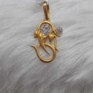 Ganpati god antique pendle 22 carat gold by 