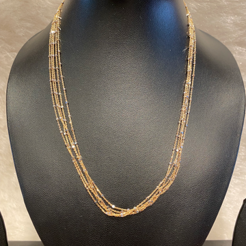 Italian rose gold five line chain by 