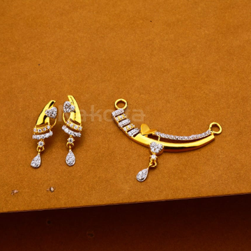 22KT Hallmark Delicate Ladies Mangalsutra Pendant...