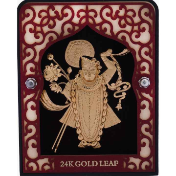 999 gold leaf shreenathji frame by 