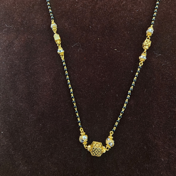 916 Gold Unique Fancy Short Mangalsutra by 