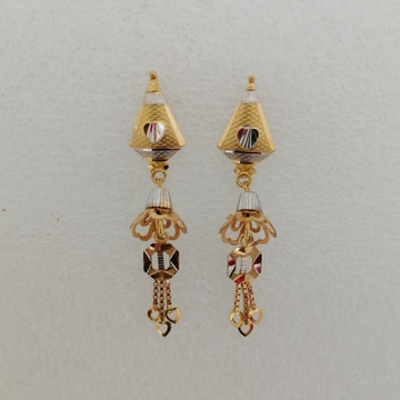 916 Gold Fancy Latkan Earring VG-06 by 