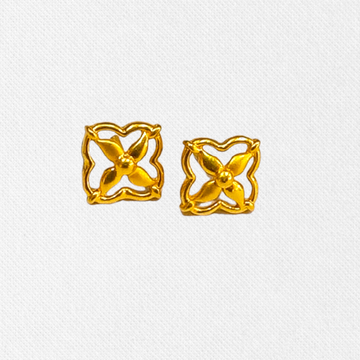 Gold Plain top's Earrings by 
