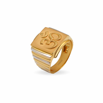 Om 22k Gold Solid Men's Ring