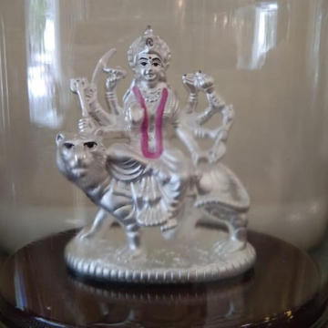 Silver attractive design maa durga Idols  by 