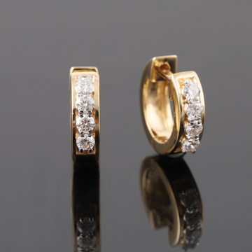 18kt yellow gold designer diamond bali earrings by 