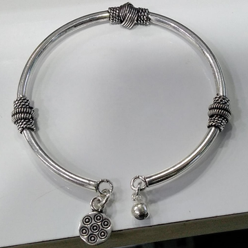 925 sterling silver oxidised bracelet /kada by 