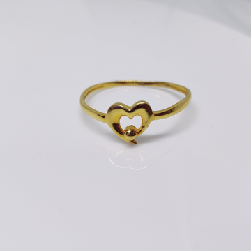 22k gold plain heart shape  ledies ring by 