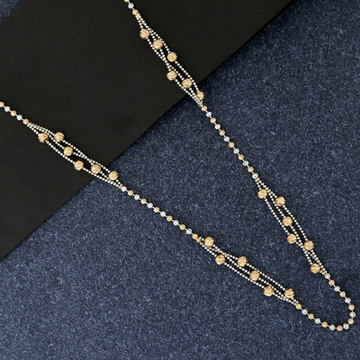 Stone Beaded Rose Gold Chain Design For Women