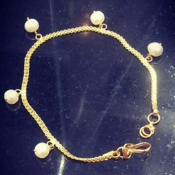 22k(916)Gold Ladies Plain Moti Bracelet by Sneh Ornaments