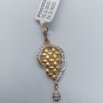 22kt CZ Fancy pendant by Parshwa Jewellers