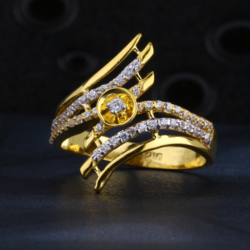 22KT CZ Gold Exclusive Ladies Ring LR1427