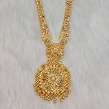 916 HALLMARK GOLD LONG NECKLACE by Sangam Jewellers