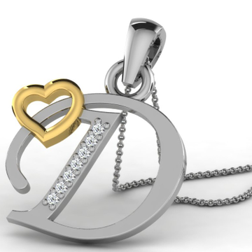 Wholesaler of 22k yellow gold alphabet letter d designer pendant