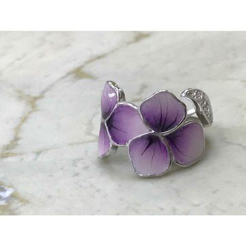 92.5 Sterling Silver Purple Matchine Mina Ring Ms-... by 