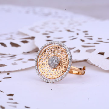 Ladies 18K Rose Gold Fancy Ring-RLR270