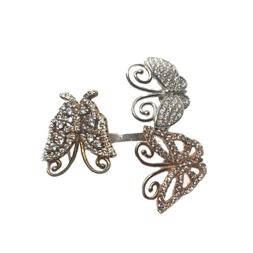 925 sterling silver three butterfly shaped ring mg...