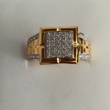 916 cz gold heavy design ring  by Narayan Jewellers