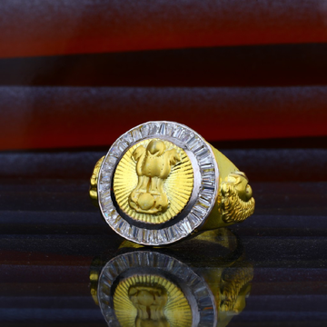 916 Mens Fancy Gold Heavy Ring-MHR30