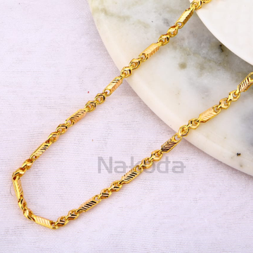 916 Gold Hallmark Fancy Mens Choco Chain MCH753