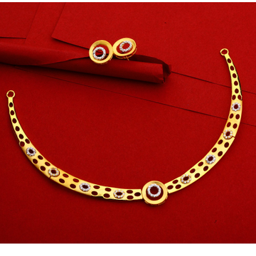 22CT Gold Hallmark Delicate Necklace Set LN142
