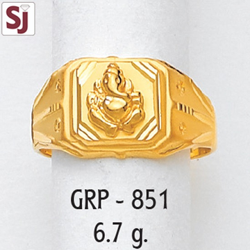 Ganpati Gents Ring Plain  GRP-851