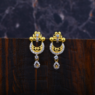 916 Gold Cz Earrings-LFE74