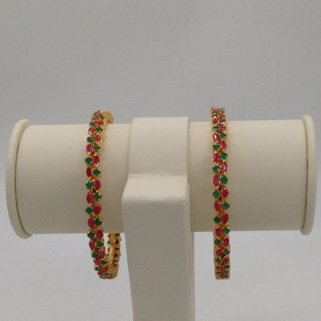 Red and green cz bangles jbg0027