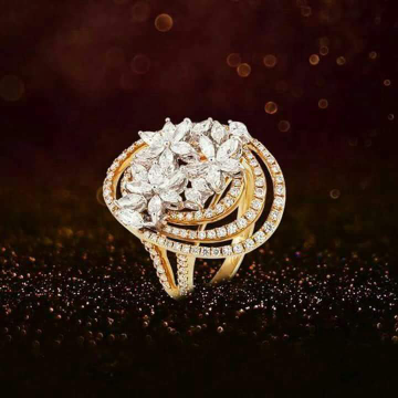Flower Ring fancy by Aaj Gold Palace
