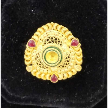 916 Antique Gold Jadtar Rings Design by 