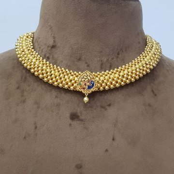 22k Gold Regal Necklace SJJGN55 by 