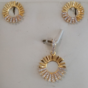 916 gold Stylish Pendant Set  by 