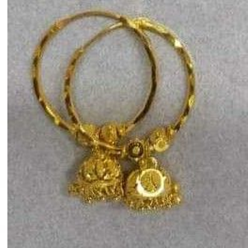 916 Gold Fancy Pipebali Earrings Akm-er-180 by 
