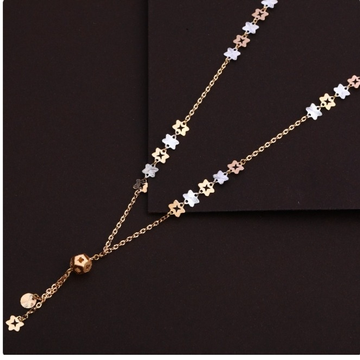 18 carat rose gold ladies necklace RH-LN631