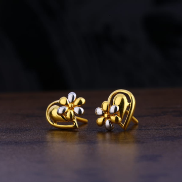 916 Gold Hallmark Gorgeous Ladies Plain Earring LP...