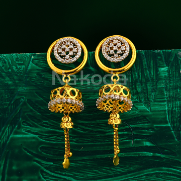 916 Gold Ladies Classic Jhummar Earring LJE377