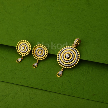 916 Gold Ladies Exclusive Pendant Set FPS469