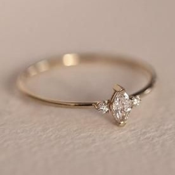 delicate marquise ring by 