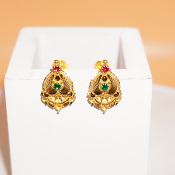 916 Gold Unique Earrings 10R896