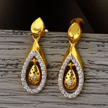 22KT Gold CZ Ladies Designer Jummar Earrings LJE54...