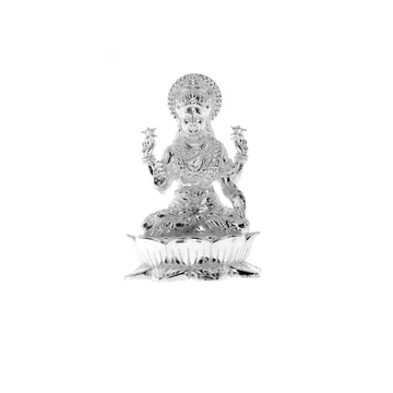 Divine Silver Lakshmi Idol