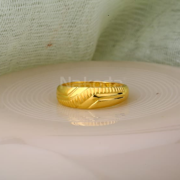 22KT Gold Mens Plain Ring MPR194