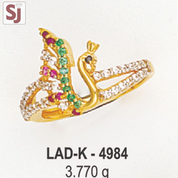 Peacock Ladies Ring Diamond LAD-K-4984