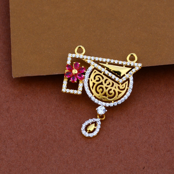 916 Gold Cz Designer Pendant MP51
