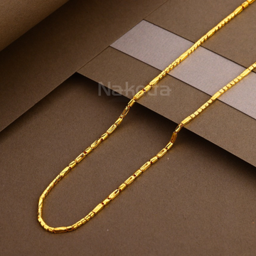 22KT Gold Hallmark Gorgeous Mens Hollow Chain MHC5...